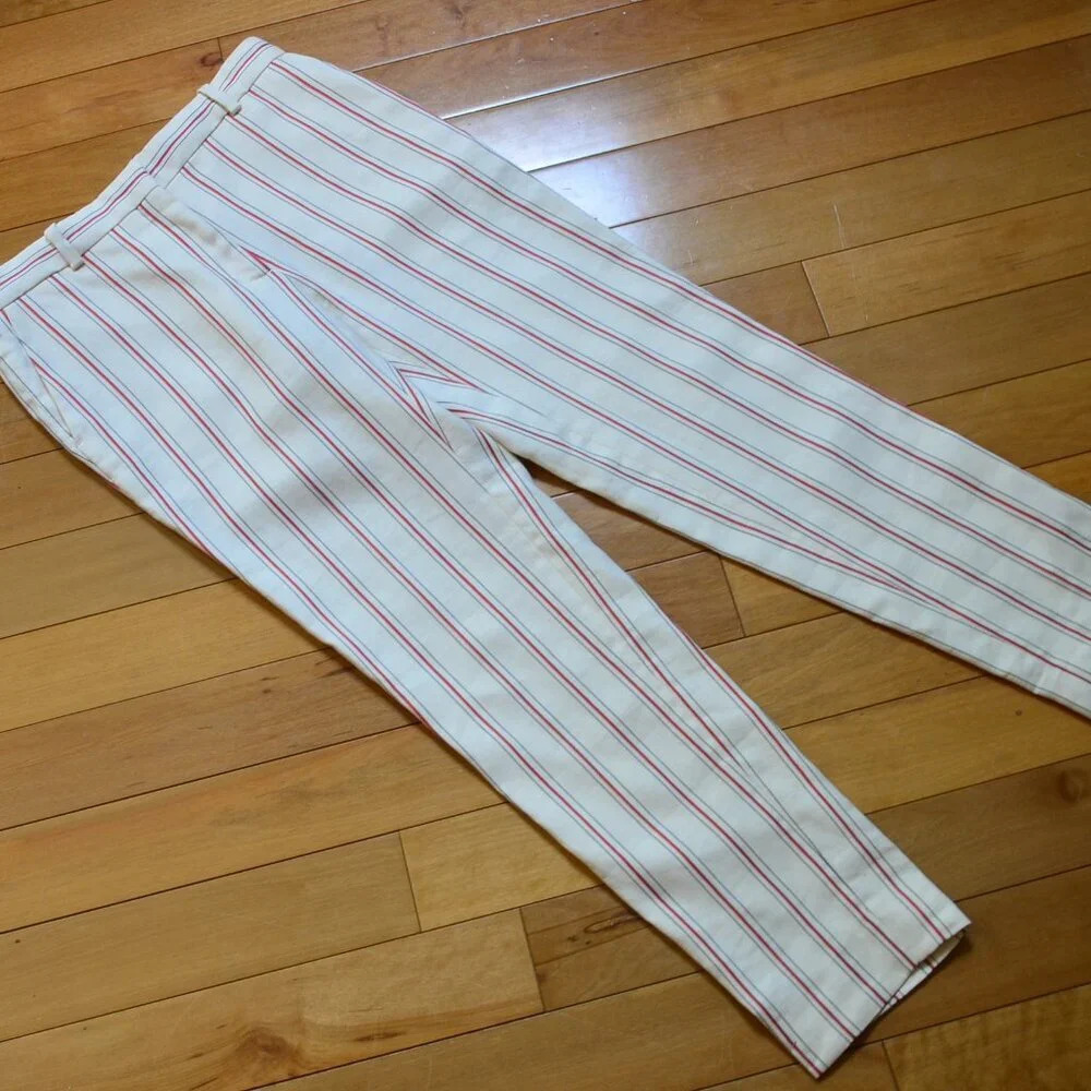 Sandro Ringo Cropped Striped Pants Size 36 US XS/S - Picture 2 of 12
